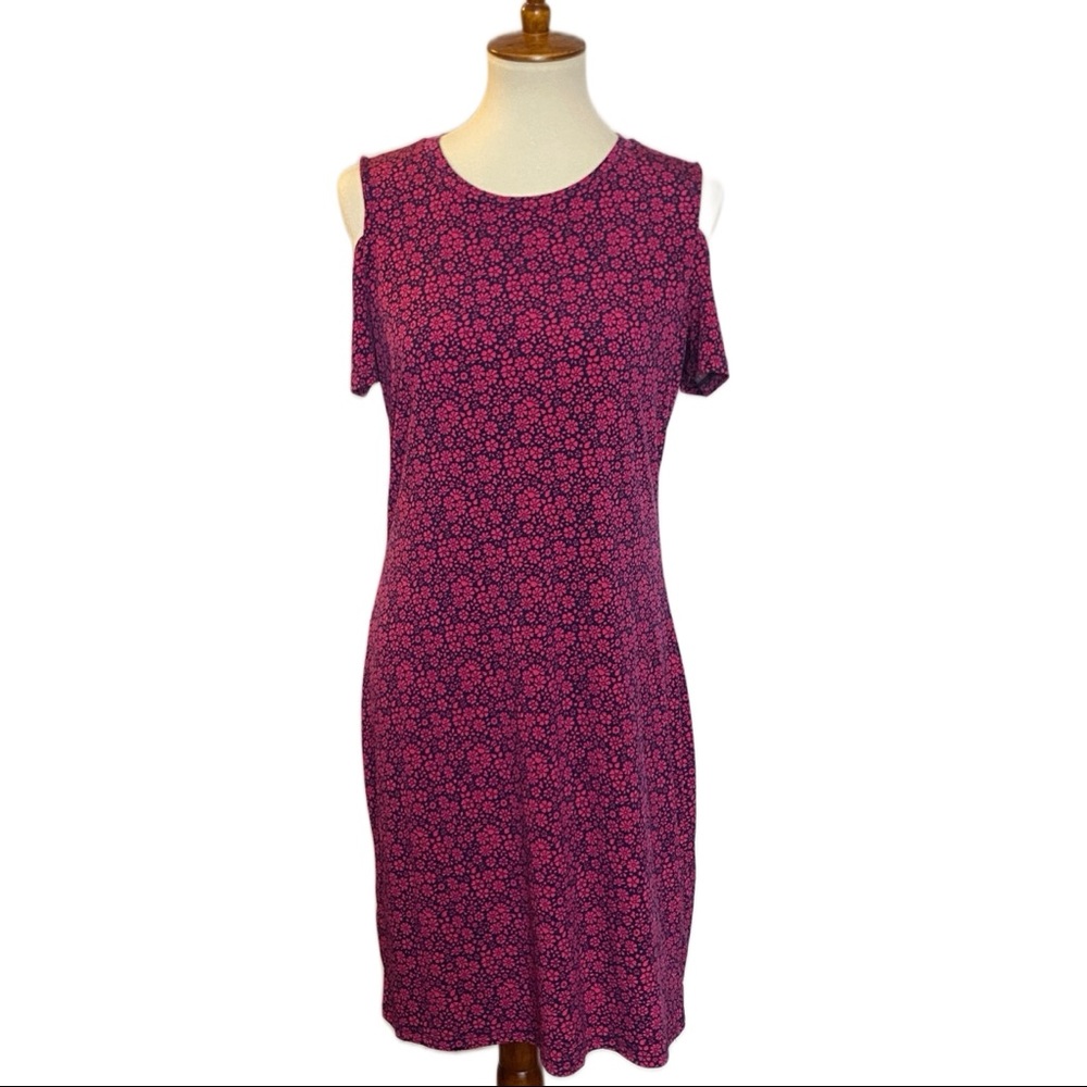 🎈Michael Kors floral cold shoulder dress